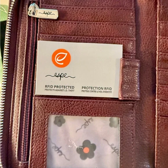 Espe Burgundy Floral Crossbody Bag - Picture 10 of 10